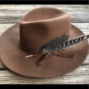 Western brown hat (adjustable)